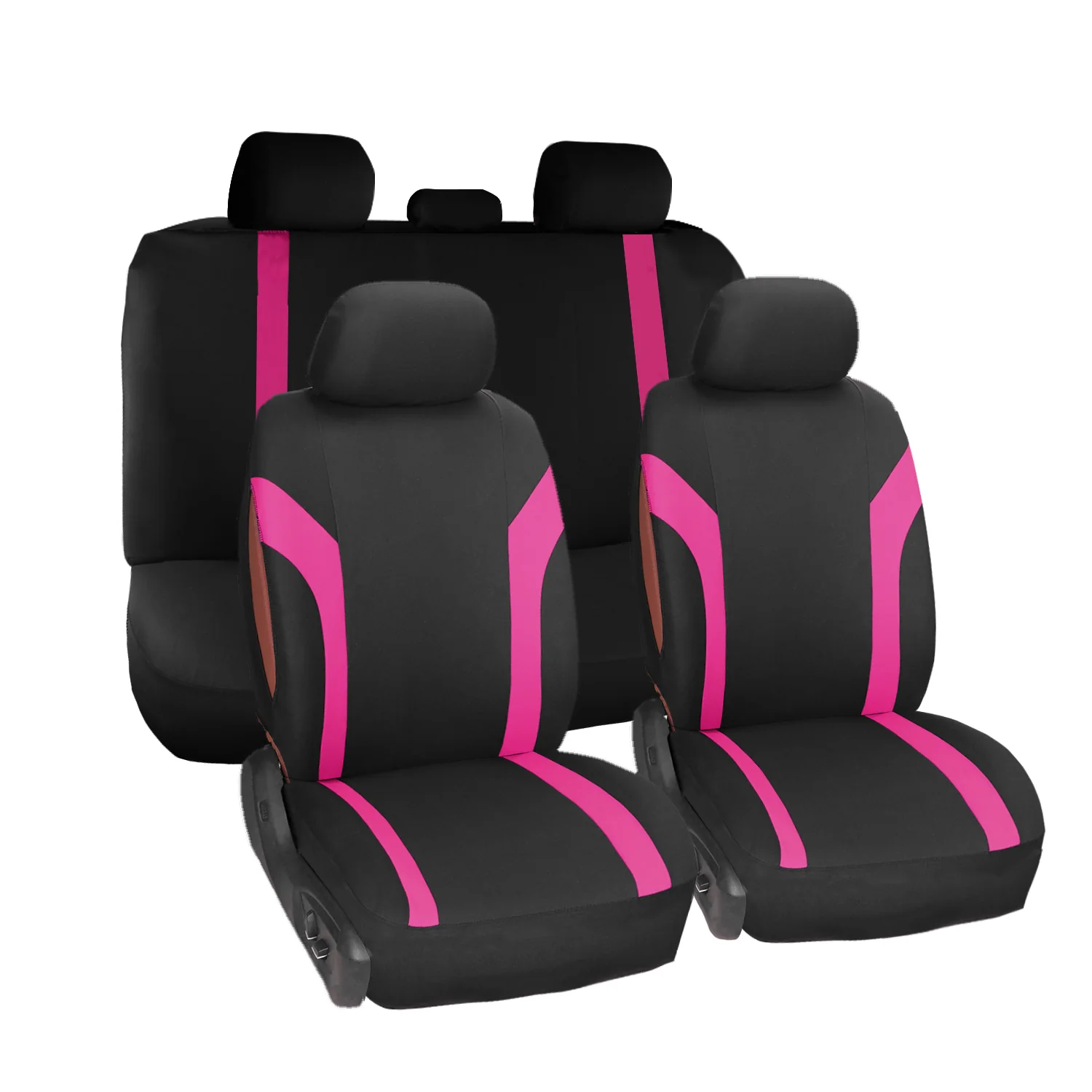 11PCS Universal Car Seat Covers Fit Interior Accessories For Auto Truck Van SUV - Image 3