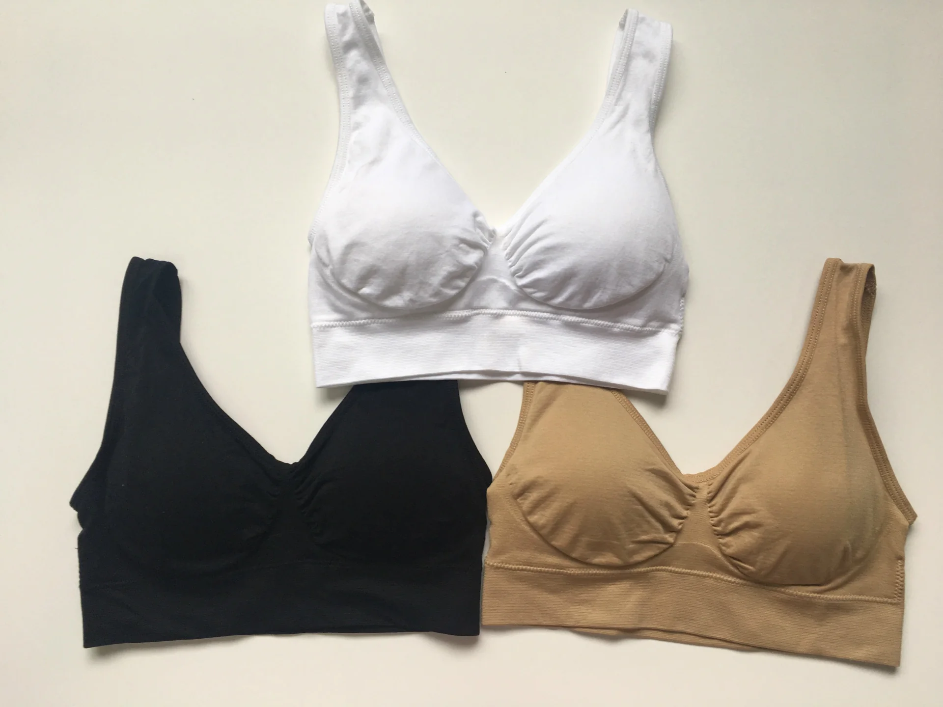 3pcs  Set Genie Bra With Removable Pads Two-double Vest Body Shaper Push Up Breast - Image 4