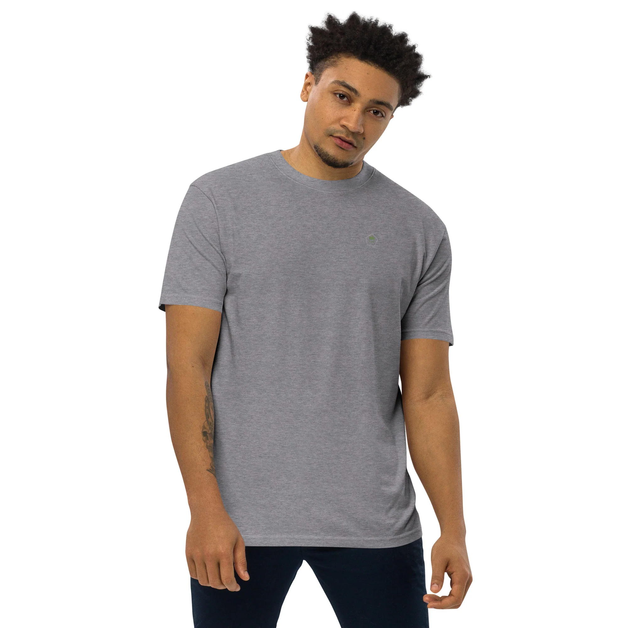 Alpscommerce Men’s premium heavyweight tee T-shirt - Image 13