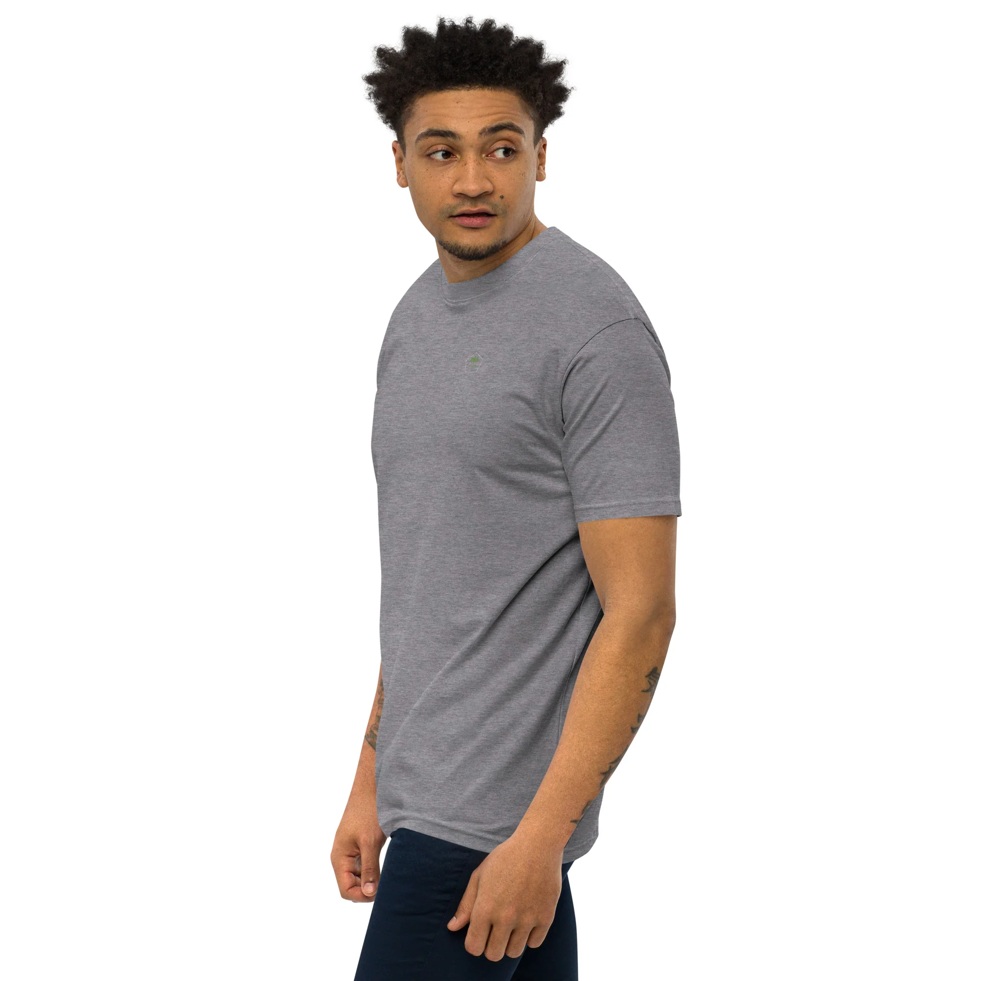Alpscommerce Men’s premium heavyweight tee T-shirt - Image 14