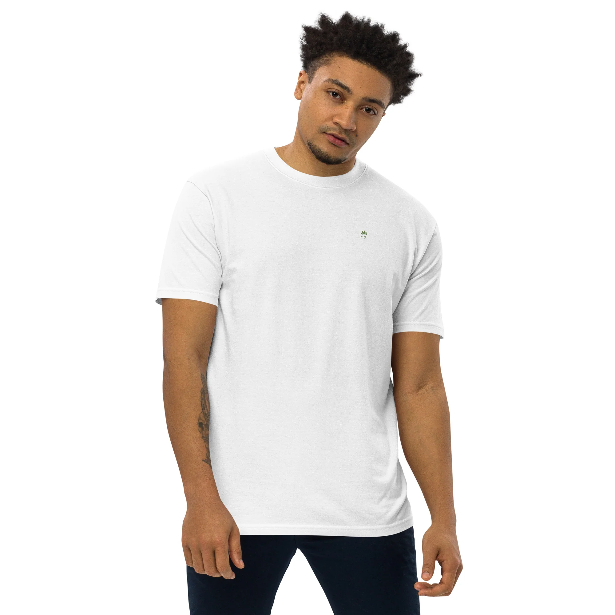 Alpscommerce Men’s premium heavyweight tee T-shirt - Image 17