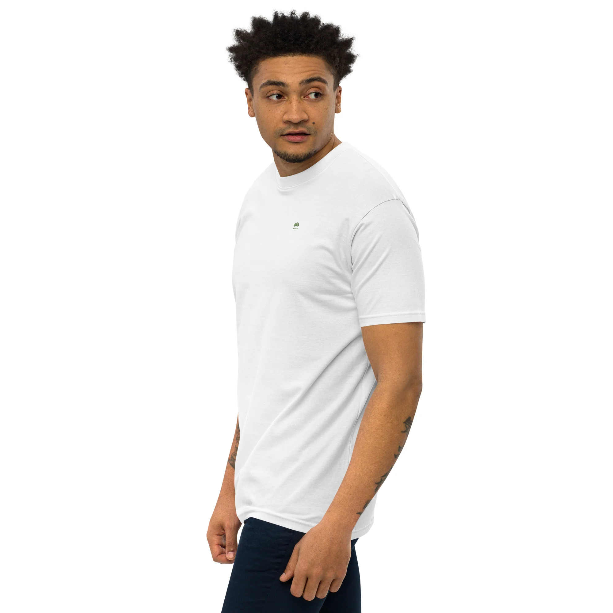 Alpscommerce Men’s premium heavyweight tee T-shirt - Image 18
