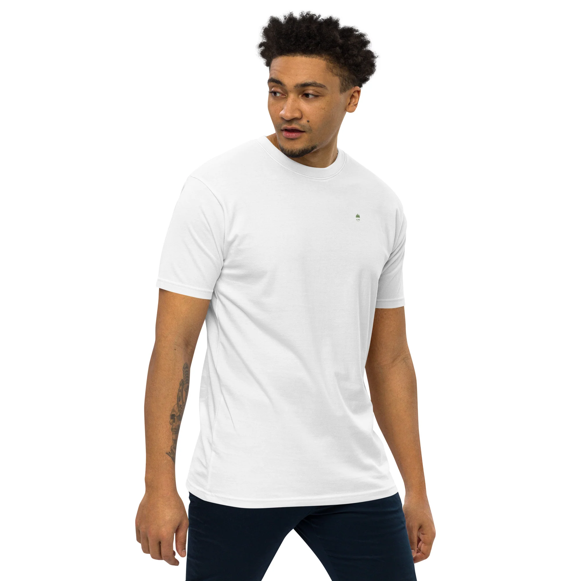 Alpscommerce Men’s premium heavyweight tee T-shirt - Image 19
