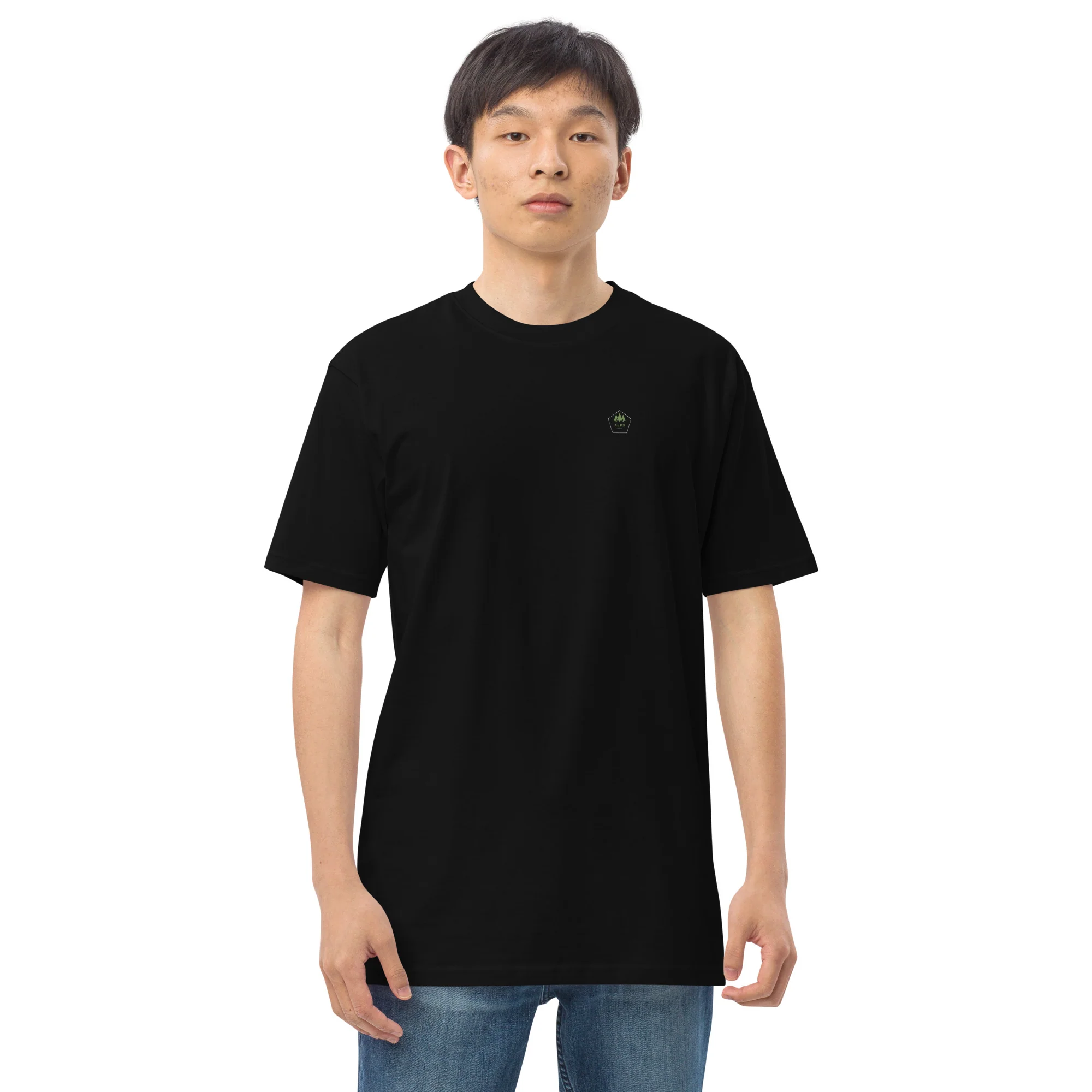 Alpscommerce Men’s premium heavyweight tee T-shirt - Image 4