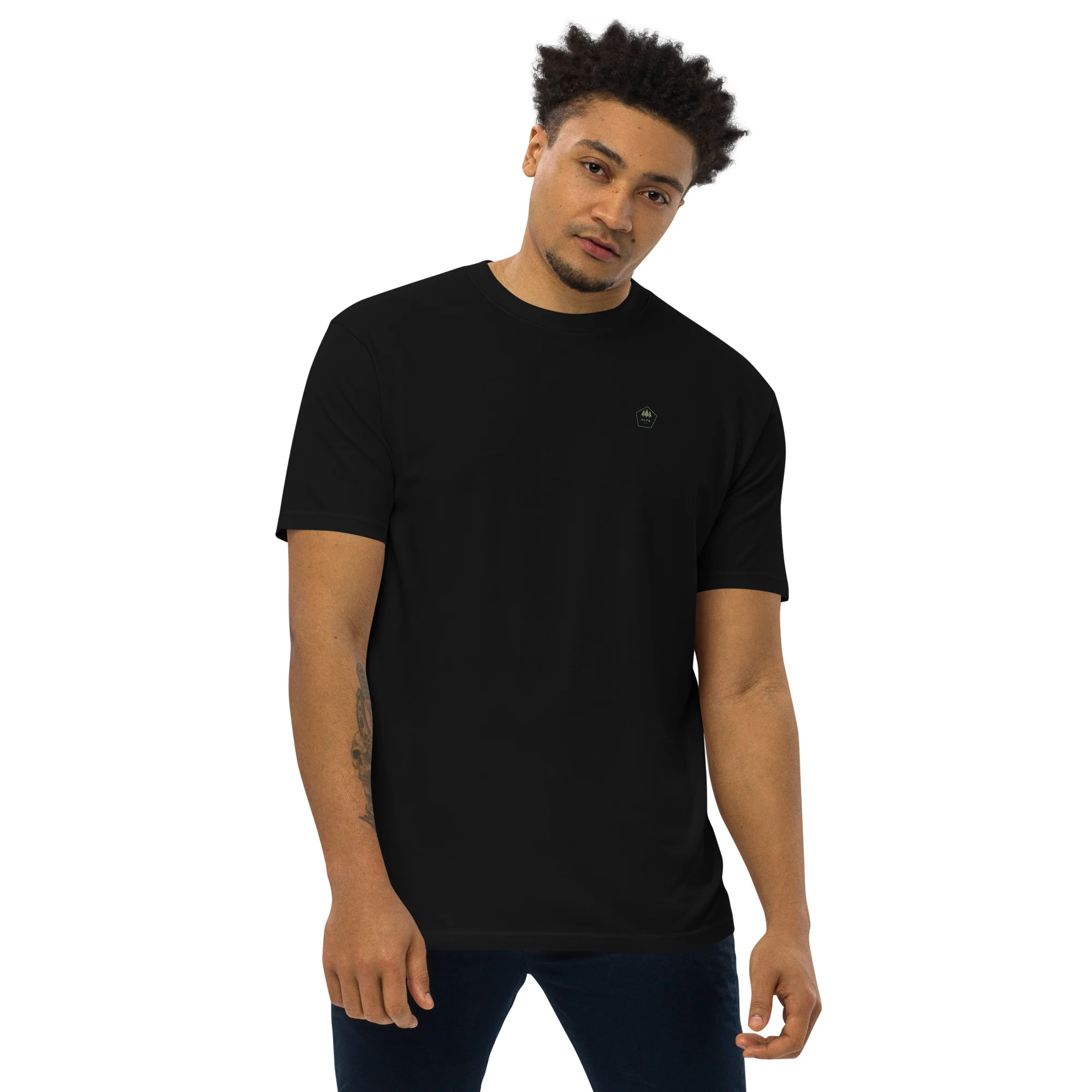 Alpscommerce Men’s premium heavyweight tee T-shirt - Image 6