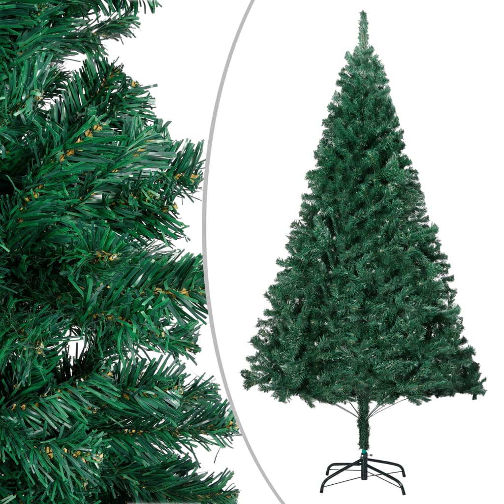 Artificial Christmas Tree with Thick Branches Green 59.1" PVC - Image 4