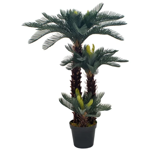 Artificial Plant Cycas Palm with Pot Green 35.4" - Image 3