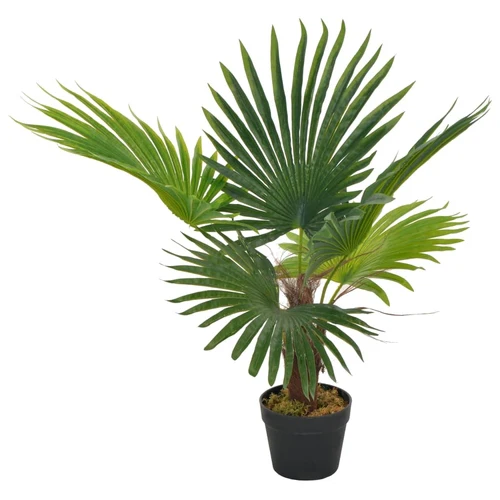 Artificial Plant Palm with Pot Green 27.6" - Image 5