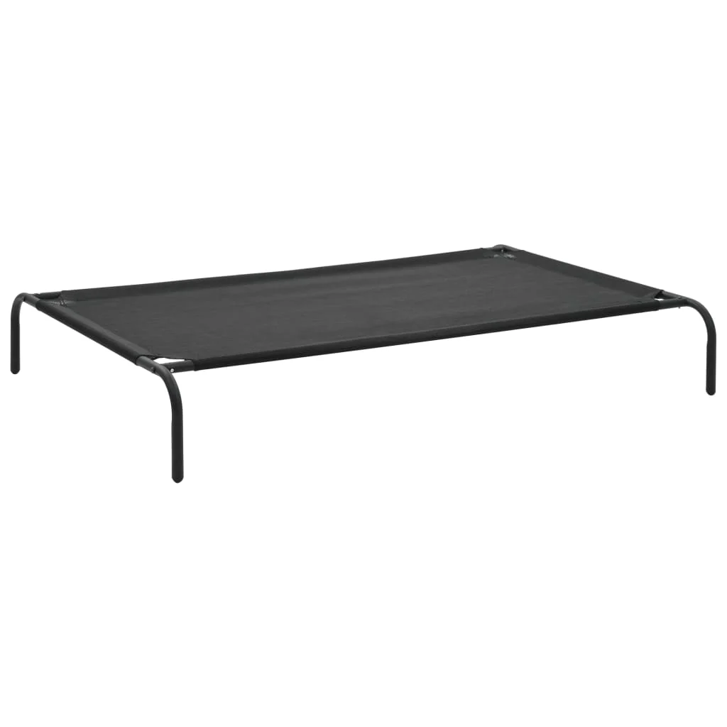Elevated Dog Bed Black S Textilene - Image 3