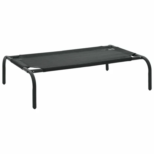 Elevated Dog Bed Black S Textilene - Image 5