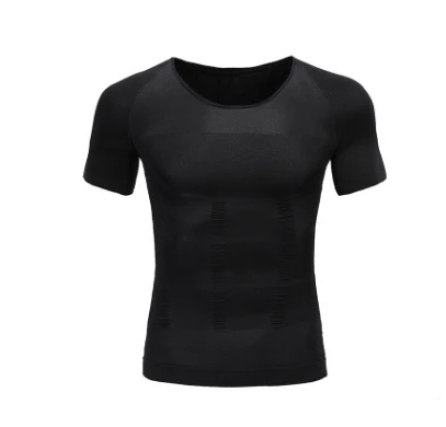 Male Chest Compression T-shirt Fitness Hero Belly Buster Slimming top - Image 3