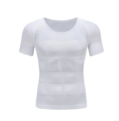 Male Chest Compression T-shirt Fitness Hero Belly Buster Slimming top - Image 5