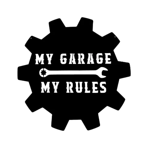My Garage My Rules - Metal Wall Art - Image 3