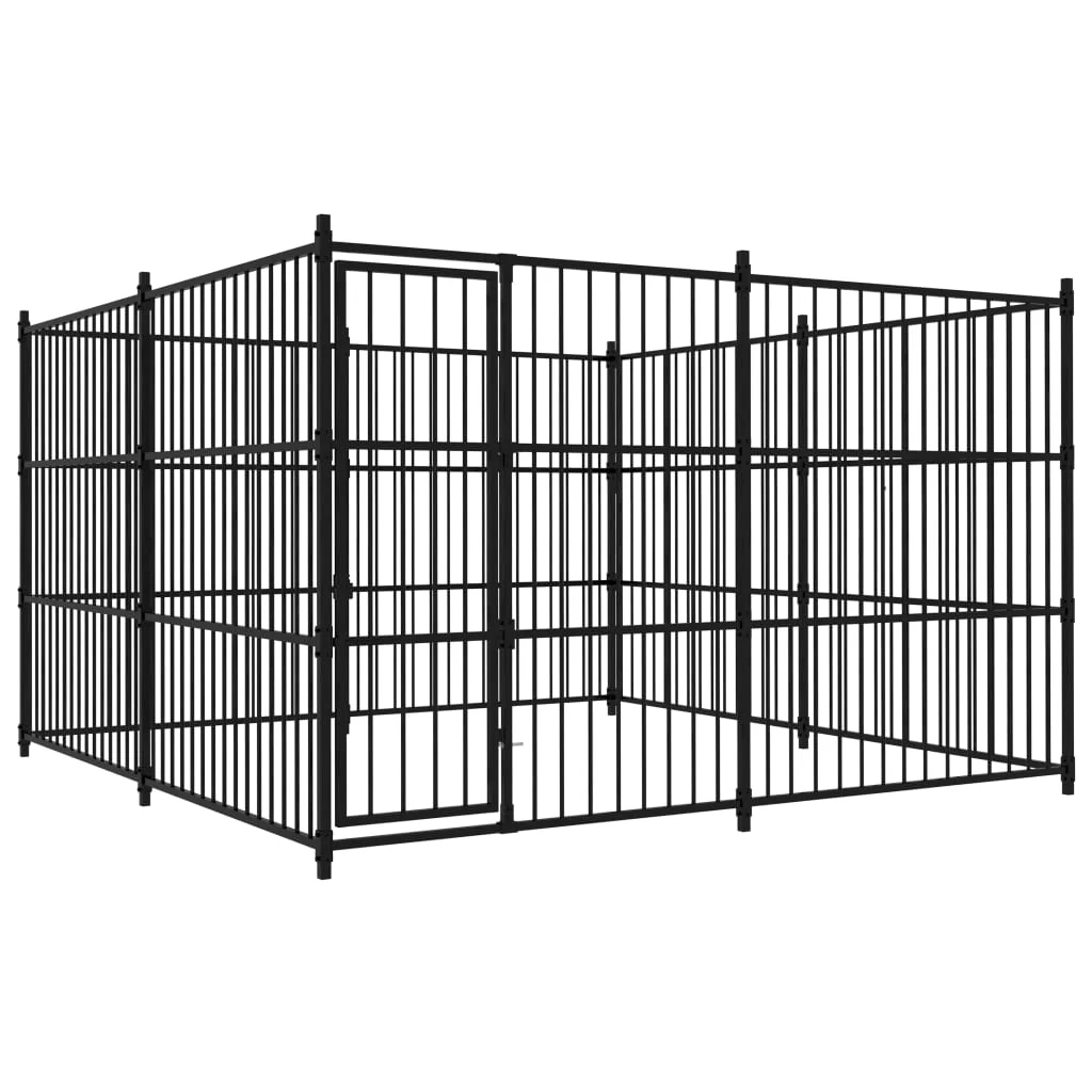 Outdoor Dog Kennel 59.1"x39.4"x59.1" - Image 7