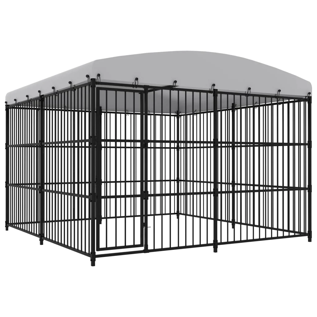 Outdoor Dog Kennel 59.1"x39.4"x59.1" - Image 8