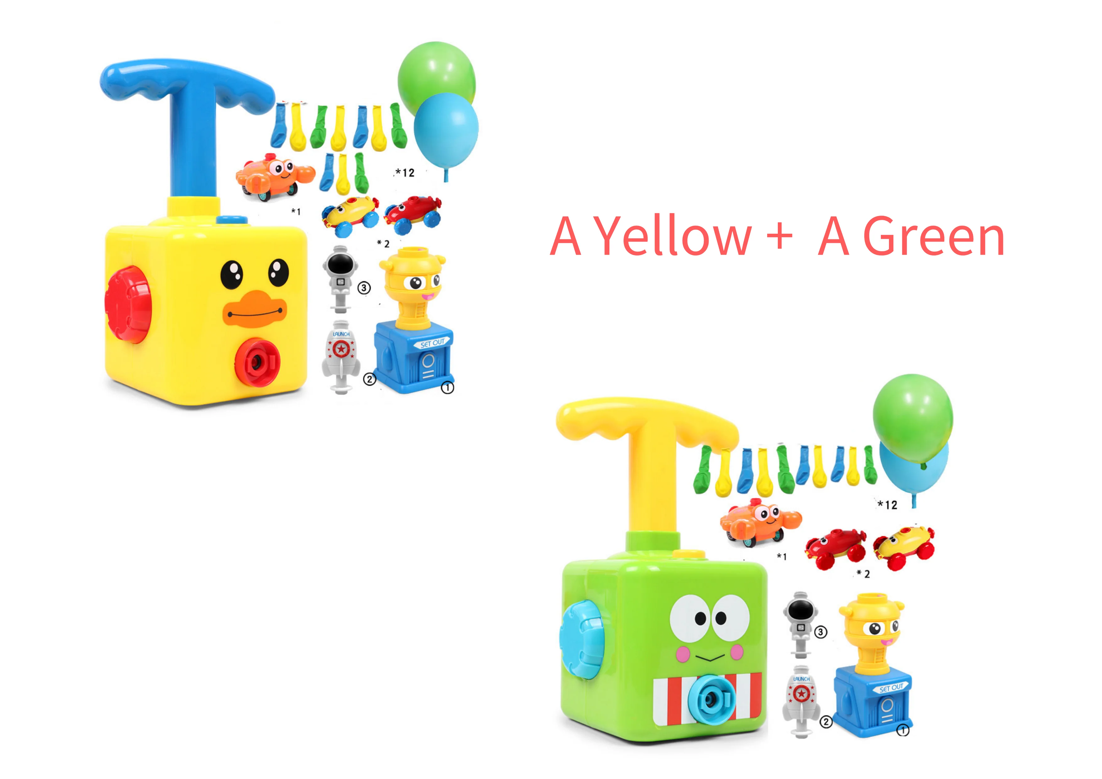 Power Balloon Launch Tower Toy Puzzle Fun Education Inertia Air Power Balloon Car Science Experimen Toy for Children Gift - Image 12
