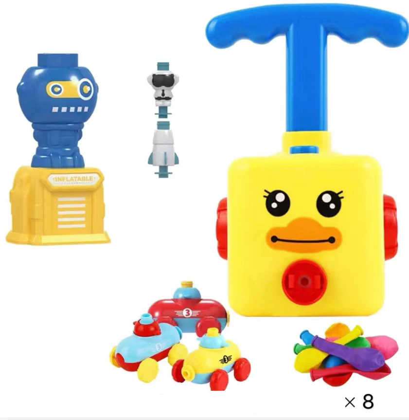 Power Balloon Launch Tower Toy Puzzle Fun Education Inertia Air Power Balloon Car Science Experimen Toy for Children Gift - Image 16