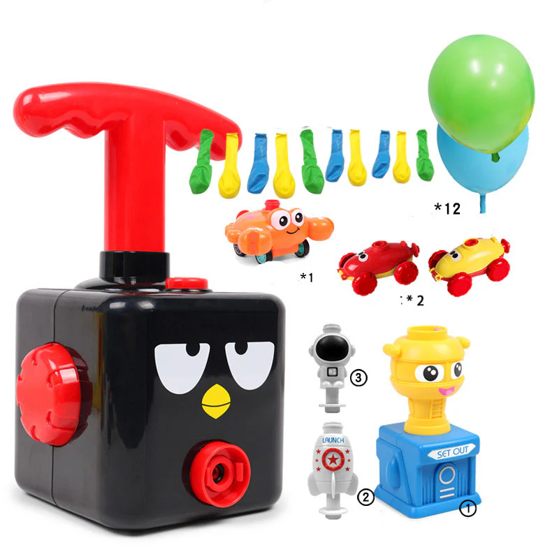 Power Balloon Launch Tower Toy Puzzle Fun Education Inertia Air Power Balloon Car Science Experimen Toy for Children Gift - Image 20