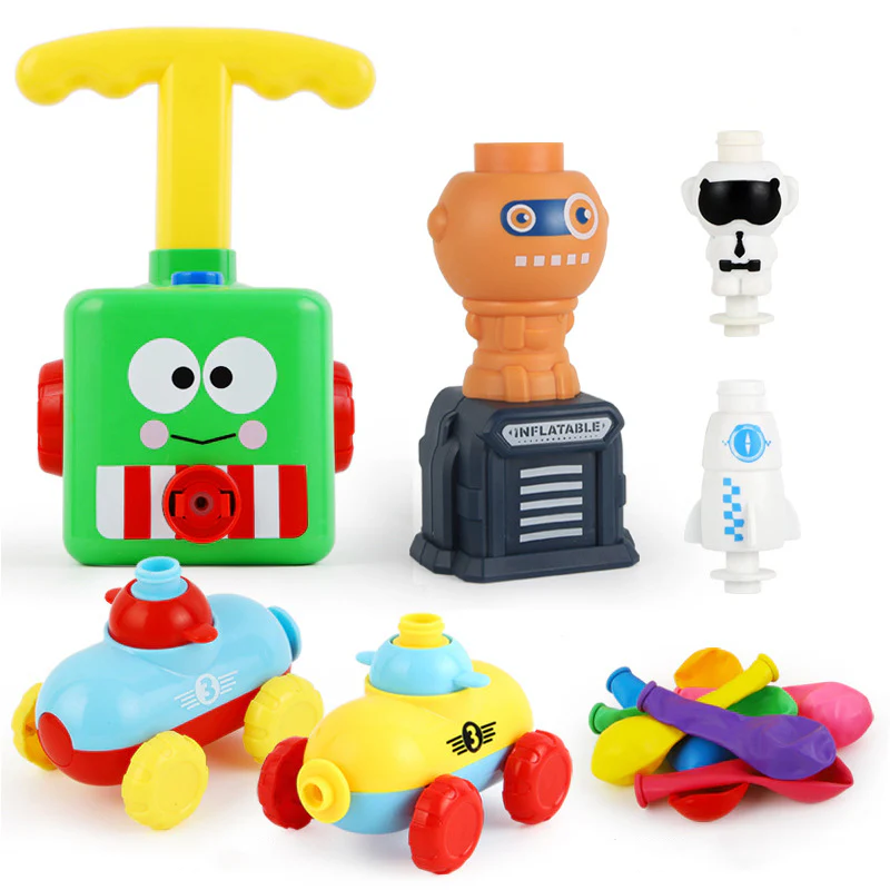 Power Balloon Launch Tower Toy Puzzle Fun Education Inertia Air Power Balloon Car Science Experimen Toy for Children Gift - Image 27