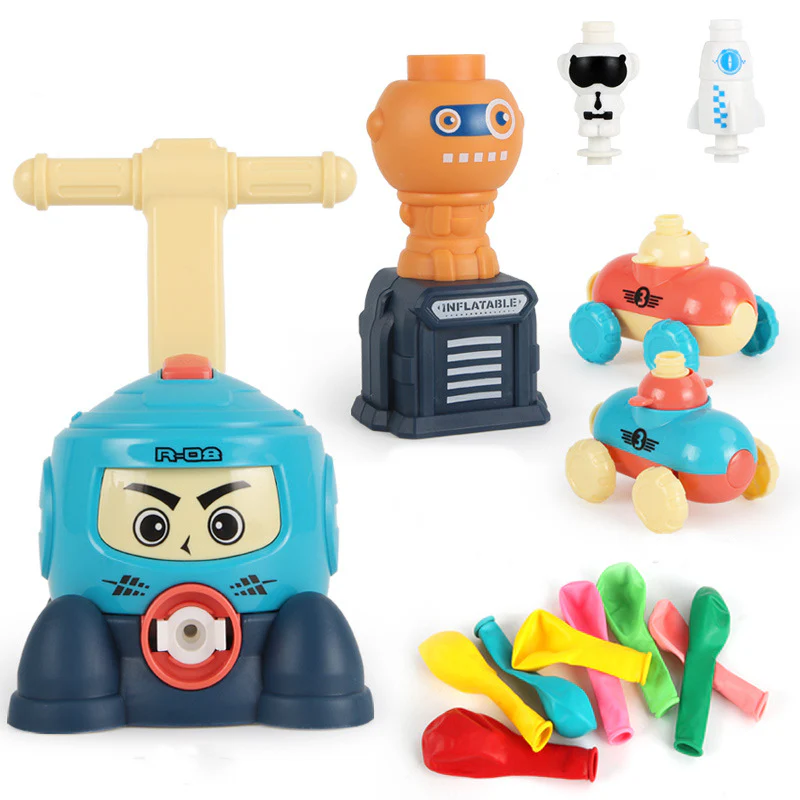 Power Balloon Launch Tower Toy Puzzle Fun Education Inertia Air Power Balloon Car Science Experimen Toy for Children Gift - Image 32