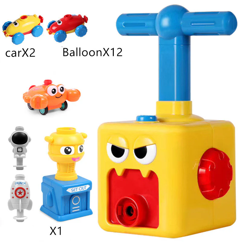 Power Balloon Launch Tower Toy Puzzle Fun Education Inertia Air Power Balloon Car Science Experimen Toy for Children Gift - Image 33