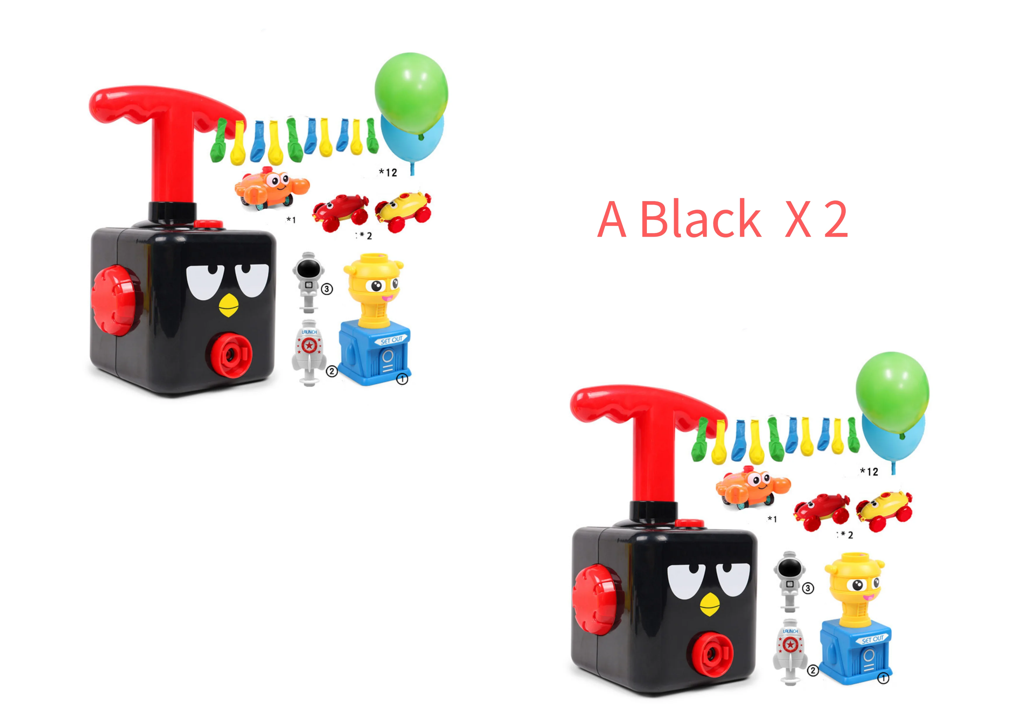 Power Balloon Launch Tower Toy Puzzle Fun Education Inertia Air Power Balloon Car Science Experimen Toy for Children Gift - Image 34