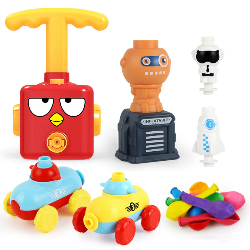 Power Balloon Launch Tower Toy Puzzle Fun Education Inertia Air Power Balloon Car Science Experimen Toy for Children Gift - Image 38