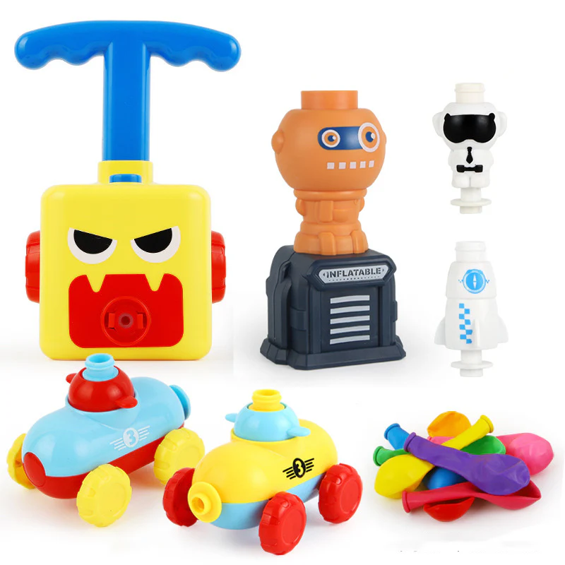 Power Balloon Launch Tower Toy Puzzle Fun Education Inertia Air Power Balloon Car Science Experimen Toy for Children Gift - Image 39