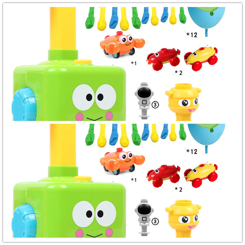 Power Balloon Launch Tower Toy Puzzle Fun Education Inertia Air Power Balloon Car Science Experimen Toy for Children Gift - Image 5