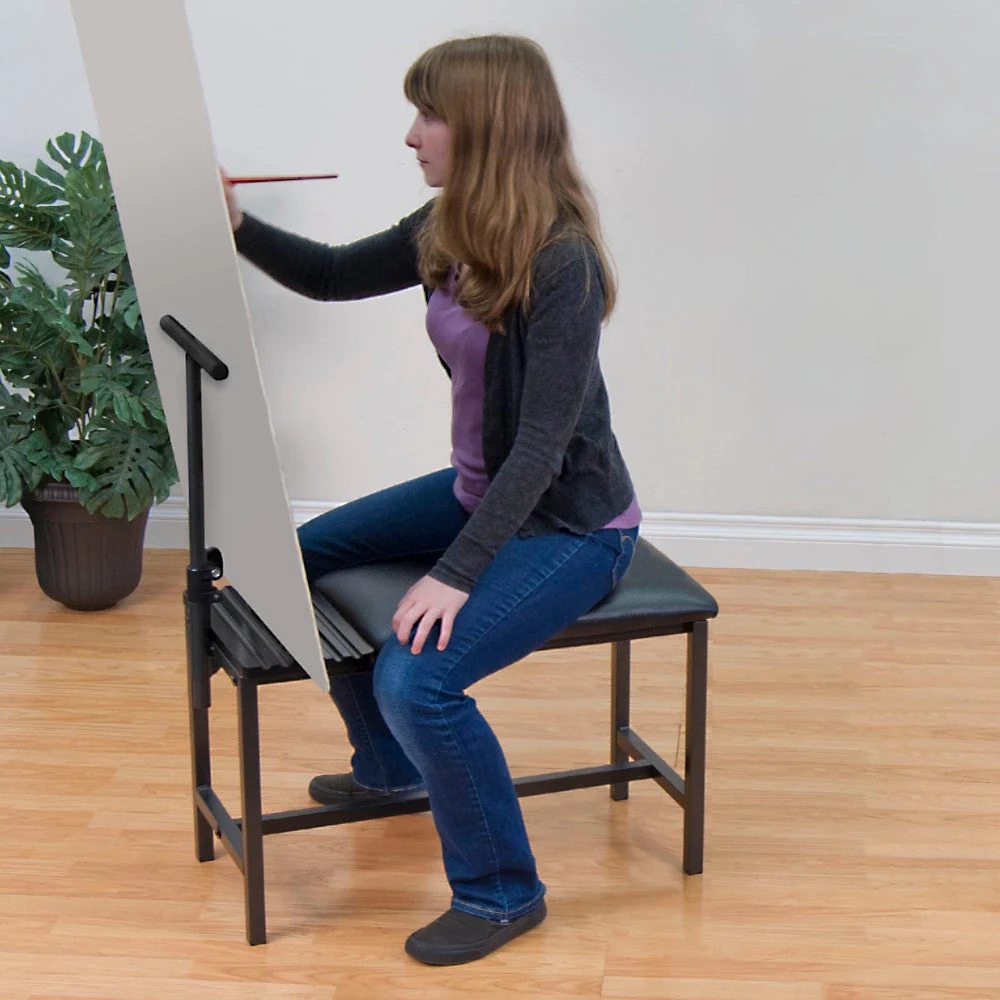 Studio Designs Metal Artist Bench with Padded Seat/Adjustable - Image 3