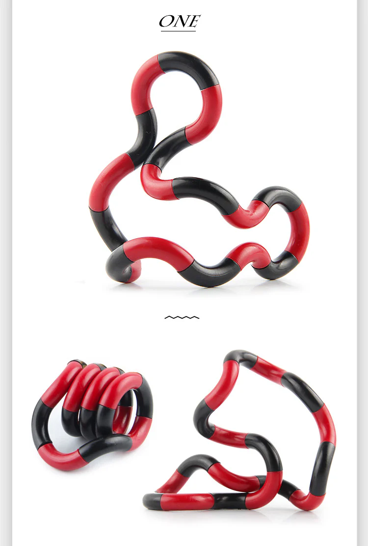 Twisted Ring Fidget Magic Trick Rope Tange Fidget Toy Creative DIY Winding Leisure Education Stress Relief Decompression Toy - Image 3