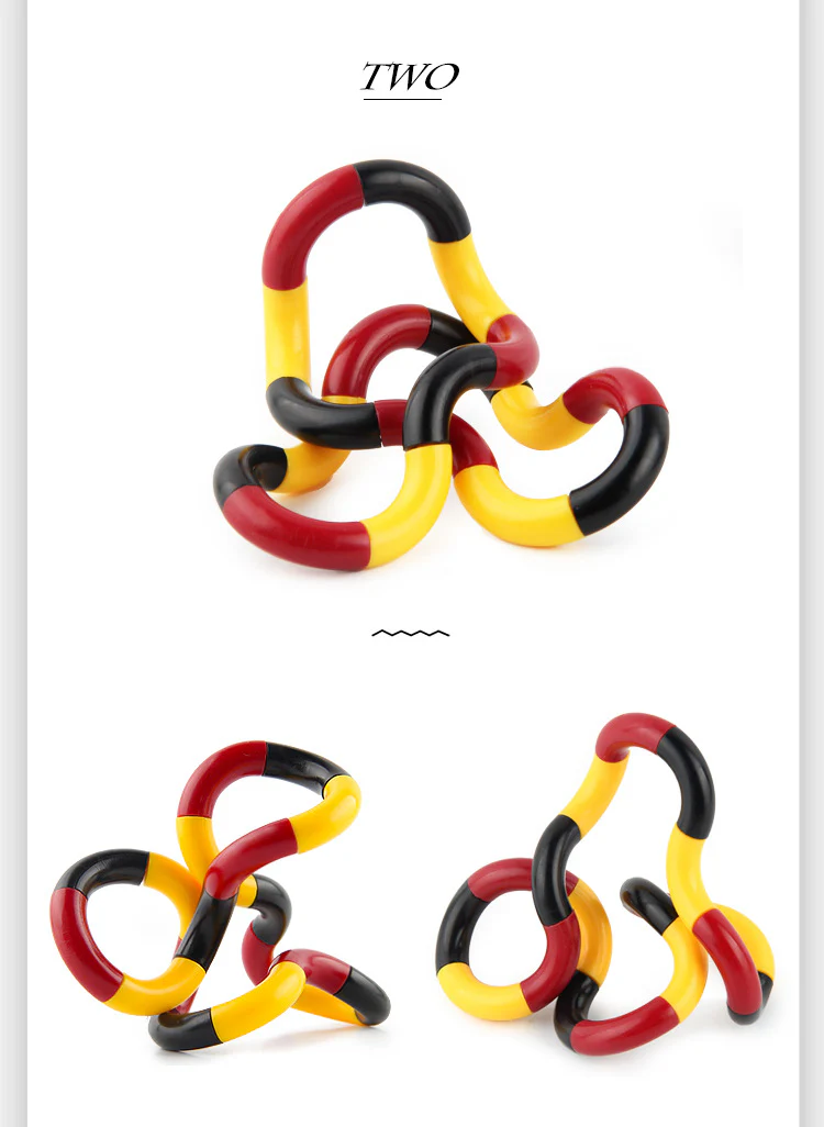 Twisted Ring Fidget Magic Trick Rope Tange Fidget Toy Creative DIY Winding Leisure Education Stress Relief Decompression Toy - Image 4