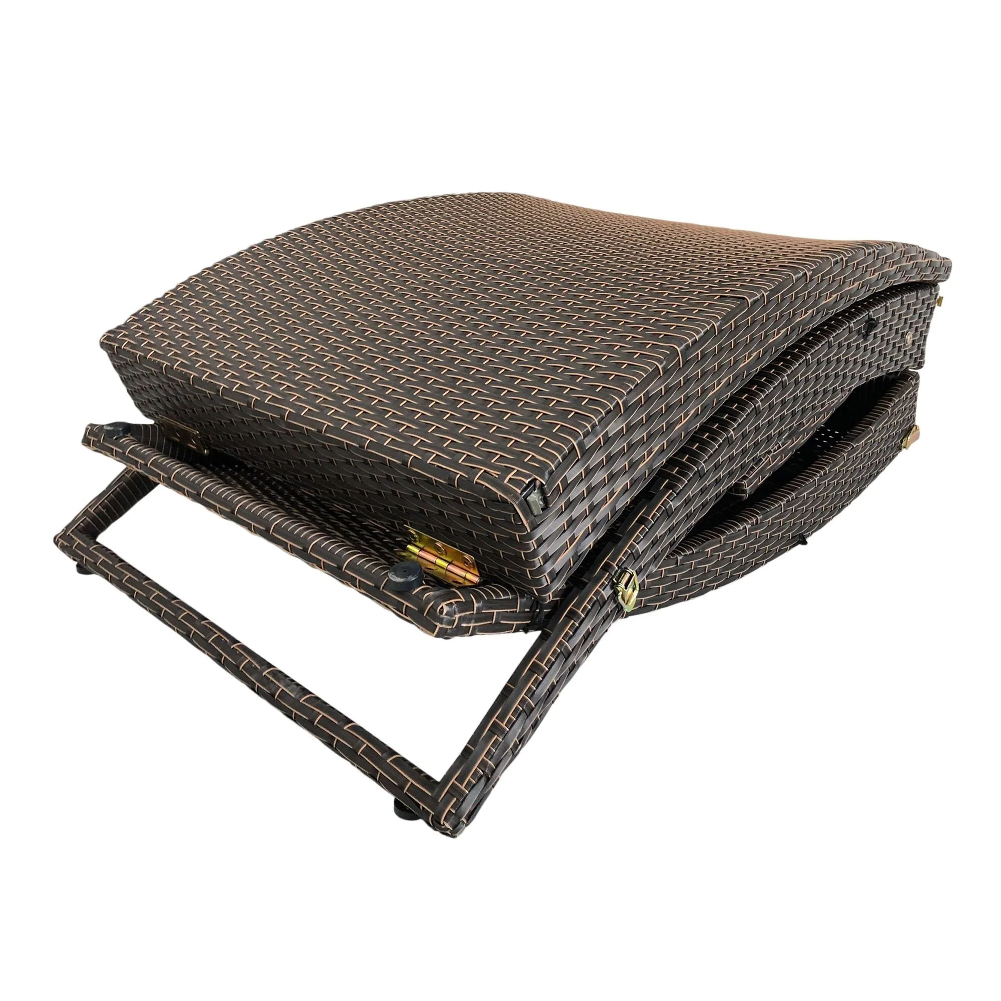 Vifah Modern Alameda Indoor / Outdoor / Patio Stretch Wicker Chaise - Image 8